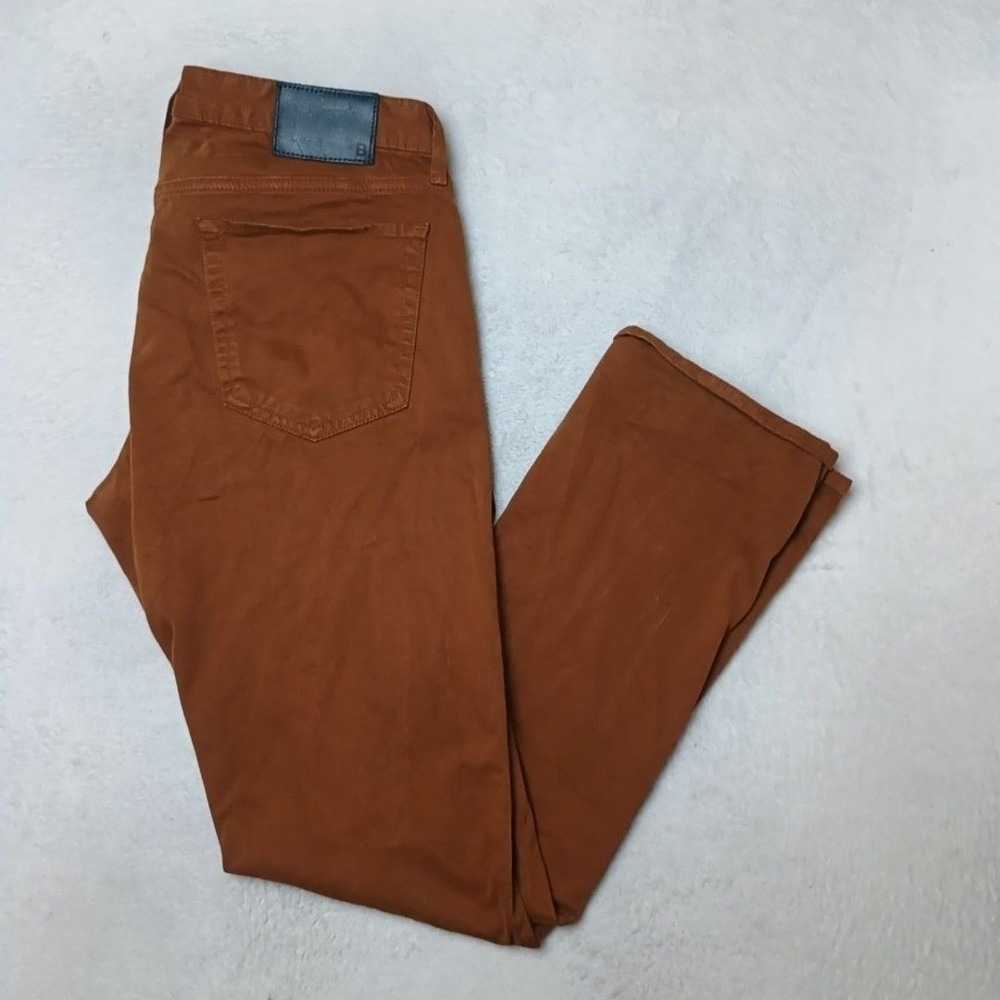 Bonobos Jeans Mens 32x32 Brown Slim Stretch 5-Pocket Zip Straight Leg Work USA